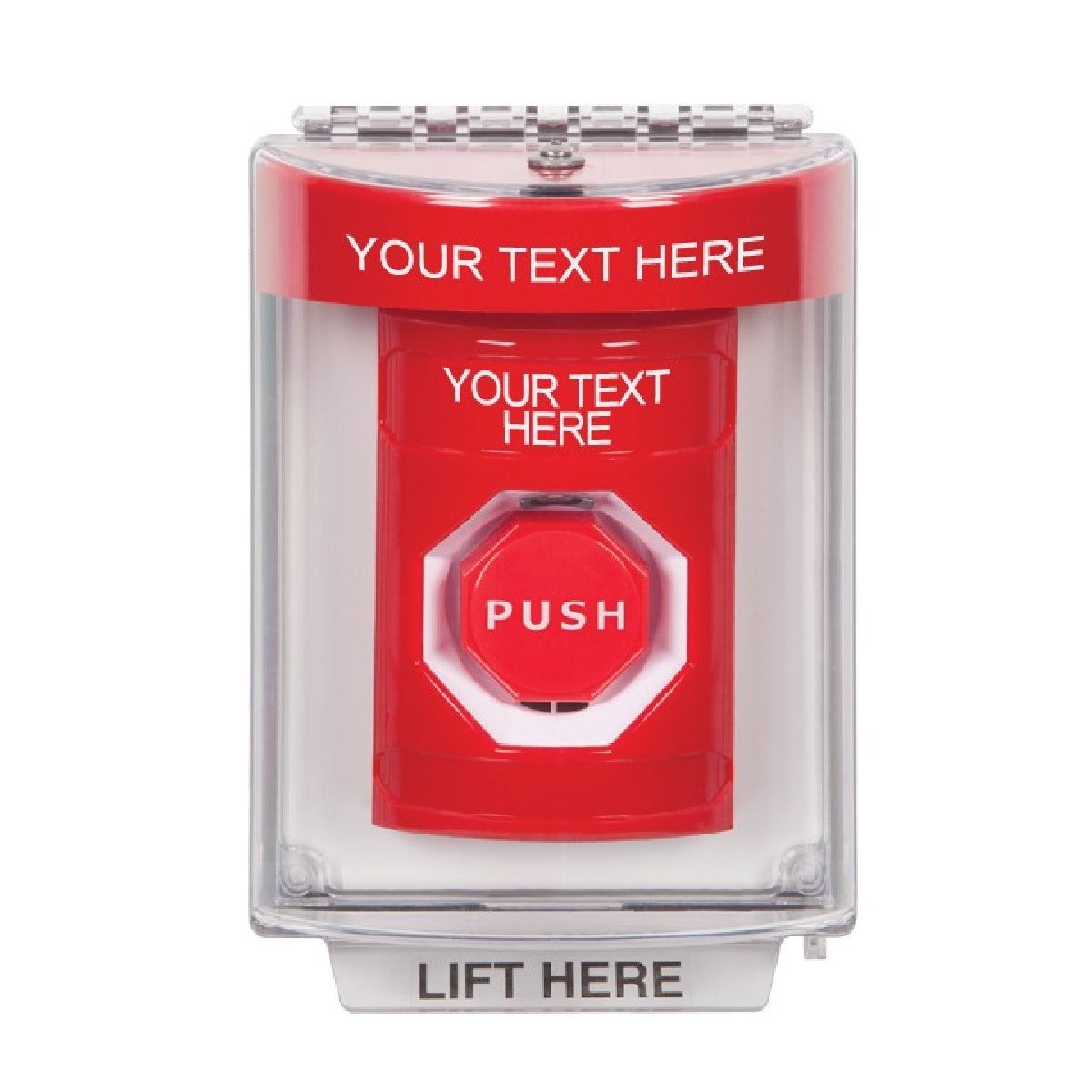 STI SS2032ZA-EN Red Indoor/Outdoor Flush Key-to-Reset Stopper Station