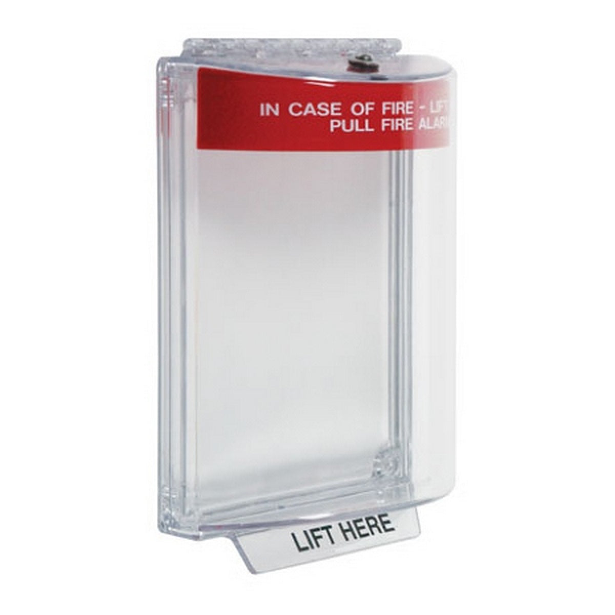Safety Technology International, Inc. STI-13020FR Universal Stopper® with Horn, Flush Mount and Fire Label, Indoor/Outdoor Polycarbonate Protective Cover for Pull Stations or Call Points