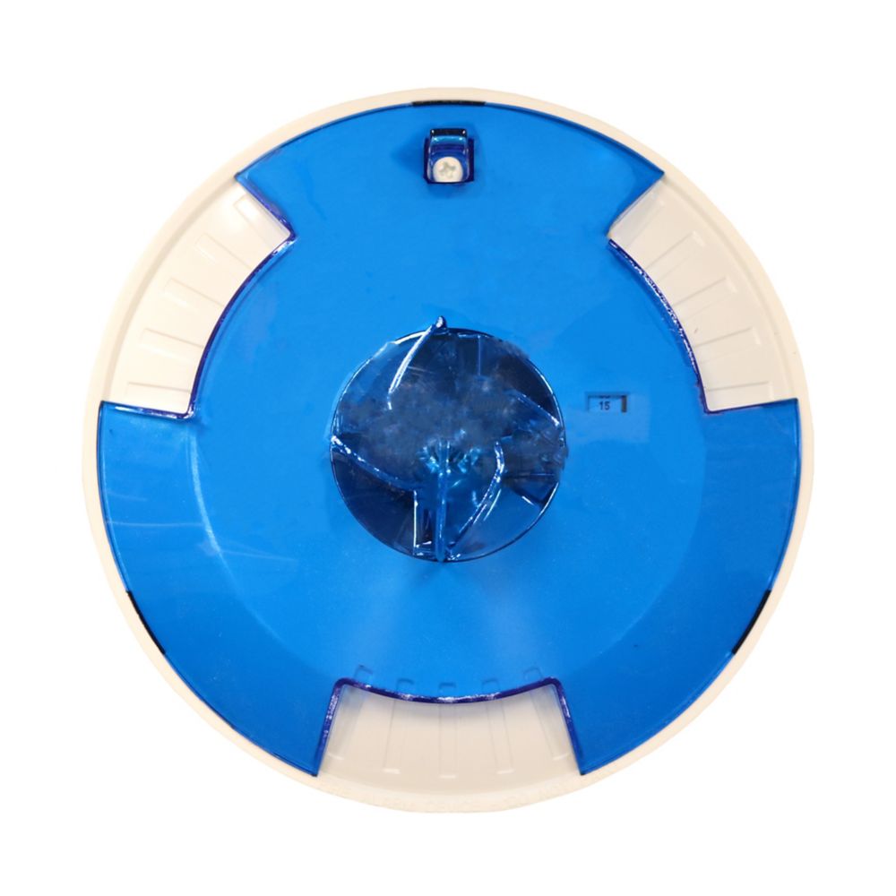 Eaton STWC-NB Exceder Strobe, Xenon, Ceiling, No Lettering, Blue Lens, 12/24VDC