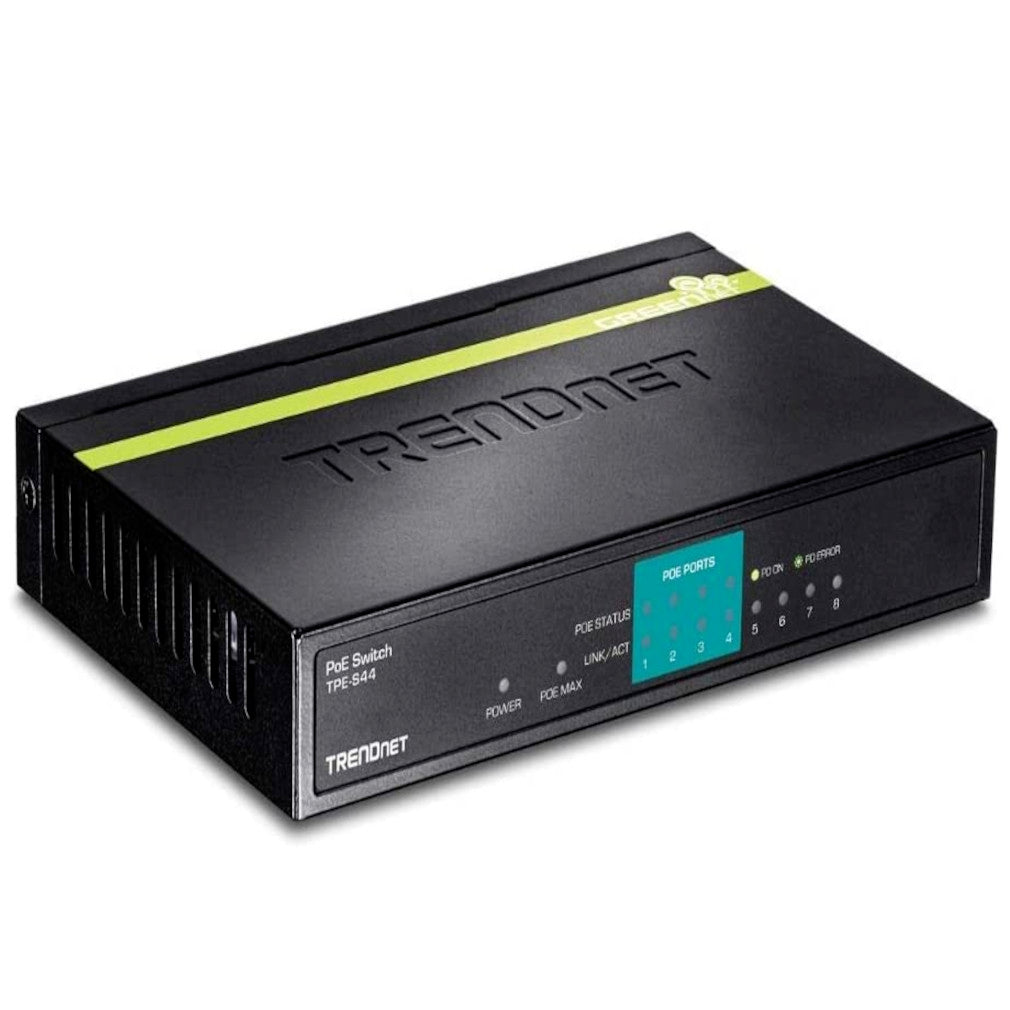TRENDnet TPE-S44/A 8-Port 10/100Mbps PoE Switch