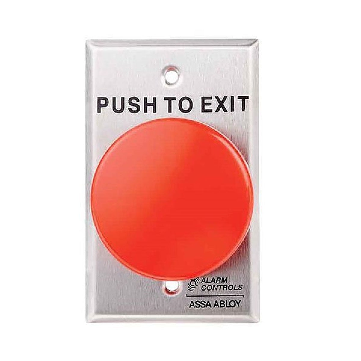 Alarm Controls TS-21R Large Red -PUSH TO EXIT- Push Button