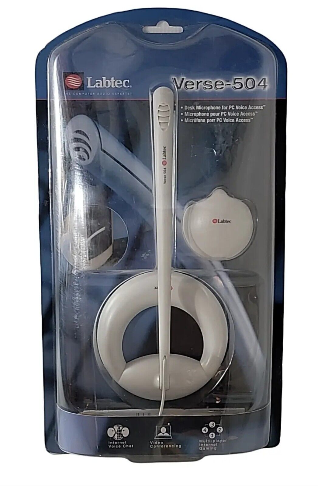 Labtec Verse-504 Desktop Microphone for PC Voice Access