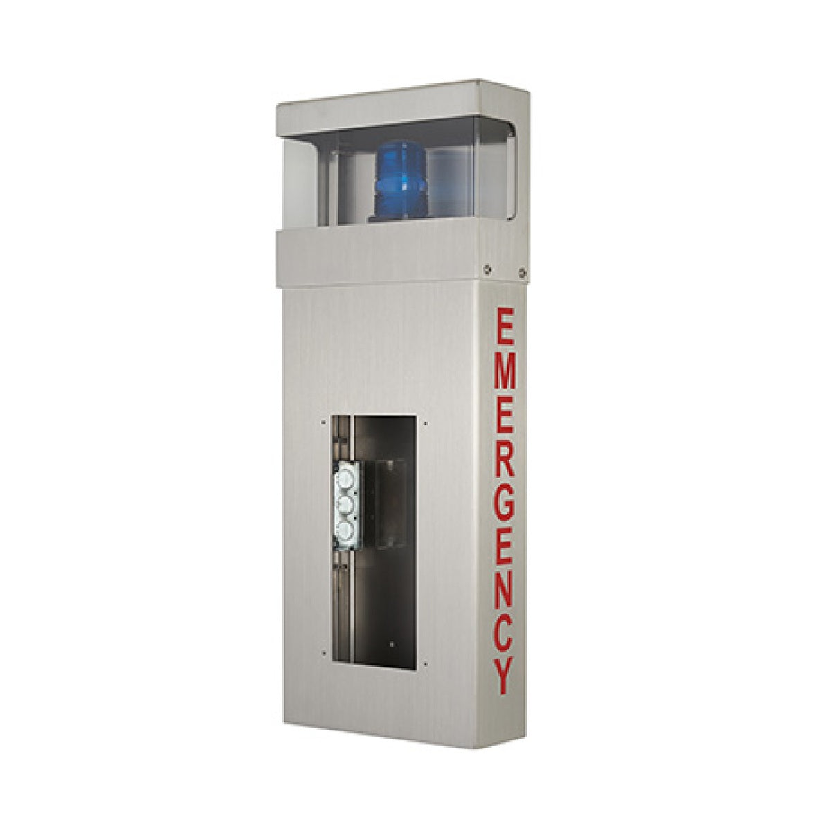 Aiphone WB-HE Wall Box with Hooded Light and Emergency Lettering