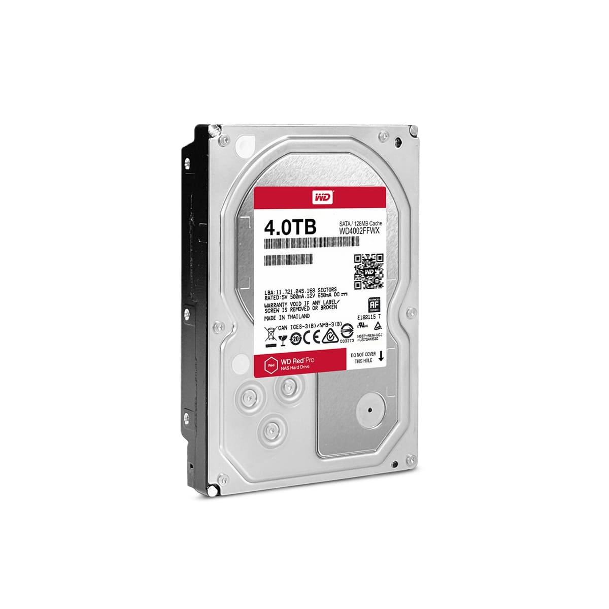 WD4002FFWX-68TZ4N0 Western Digital Red Pro 4TB 7200RPM SATA 6Gbps 128MB Cache 3.5-inch Internal Hard Drive