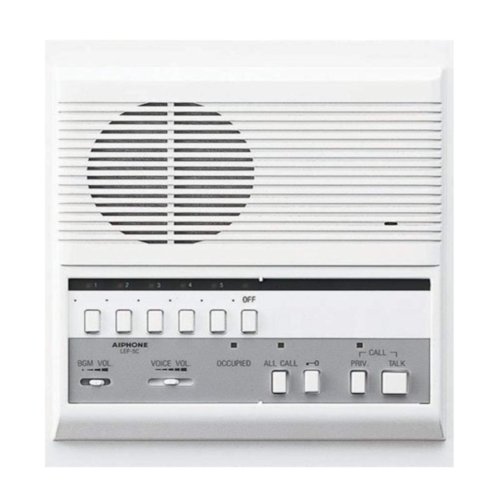 Aiphone LEF-5C 5-Call Semi-Flush Mount Master Station for LEF Series