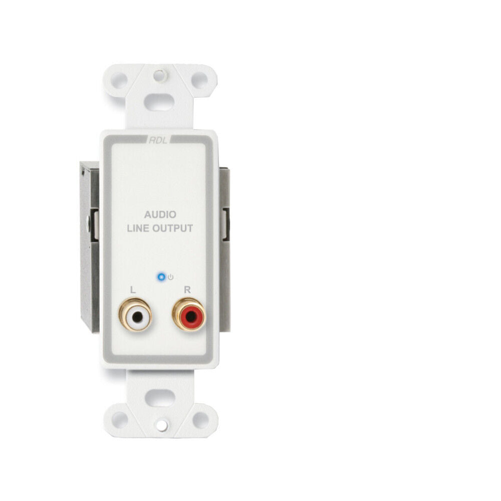 RDL D-TPR2A Active Two-Pair Receiver  Twisted Pair Format-A  stereo RCA jack outputs