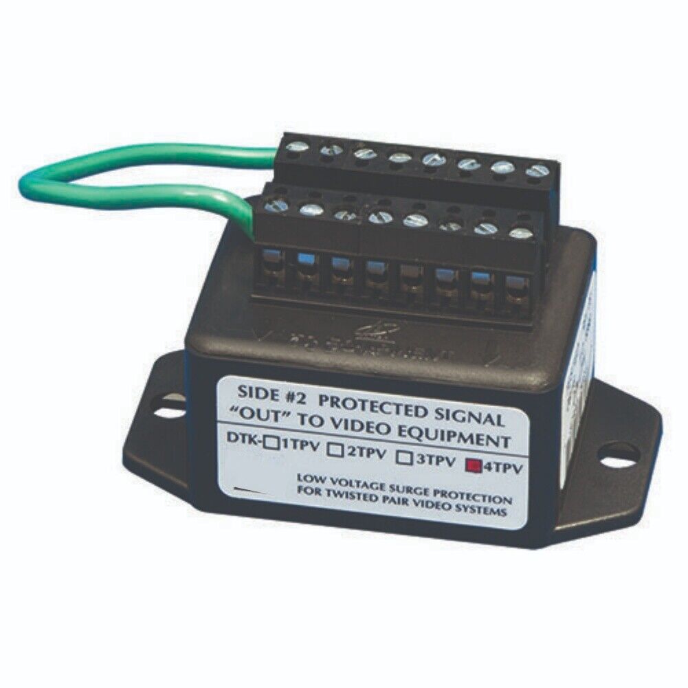 Ditek DTK-4TPV Twisted Pair Video Camera Surge Protection