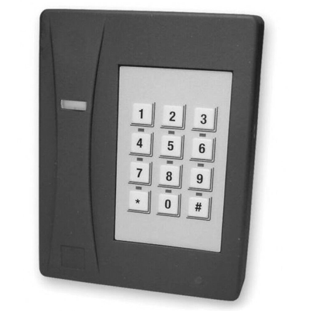 Interlogix 430211006 Proximity Card Reader with 12-Key Keypad  Black