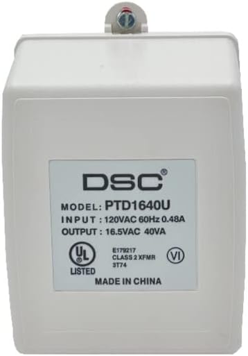 DSC PTD1640U 16.5VAC 40VA Plug-in Power Transformer