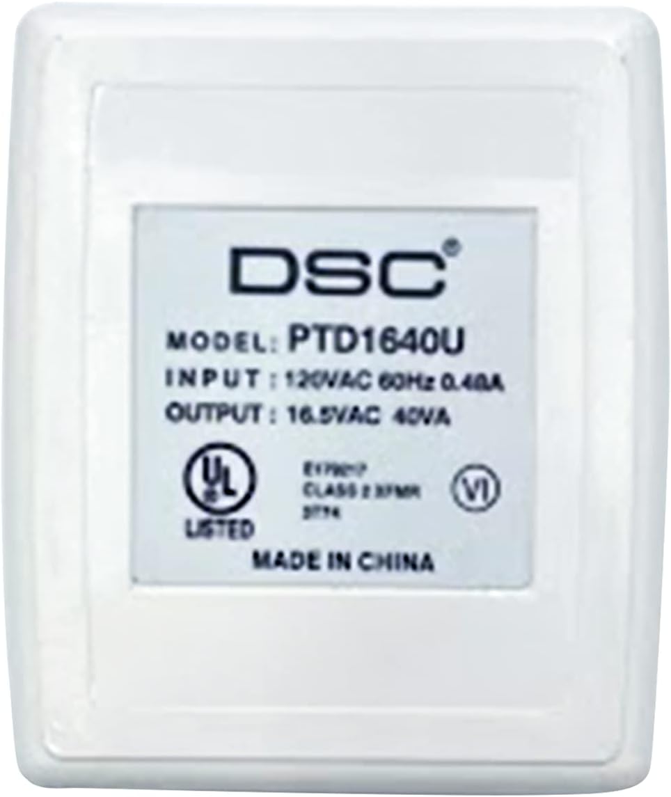 DSC PTD1640U 16.5VAC 40VA Plug-in Power Transformer