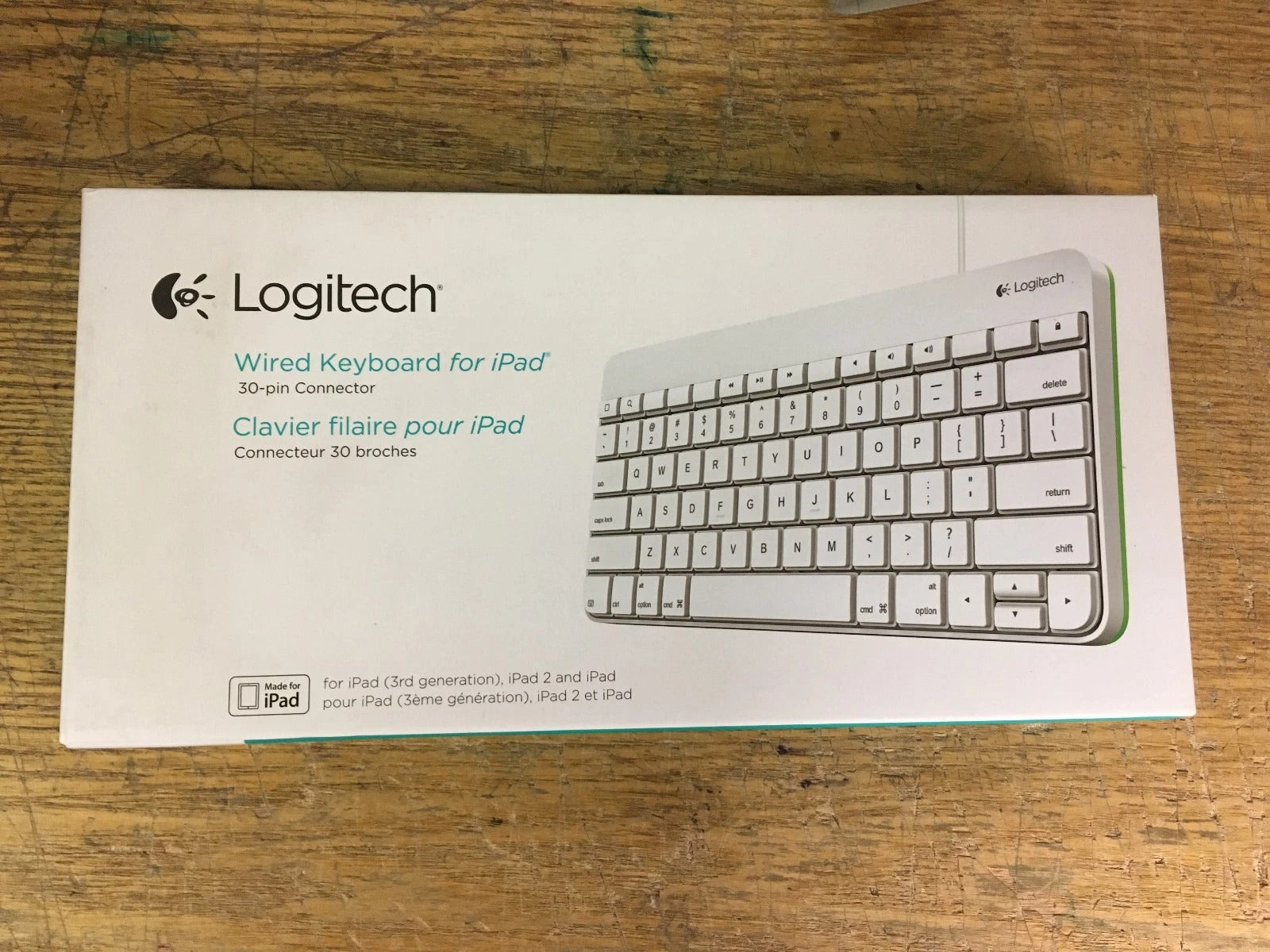 Logitech 920-006340 Wired Keyboard for iPad with 30-Pin Connector