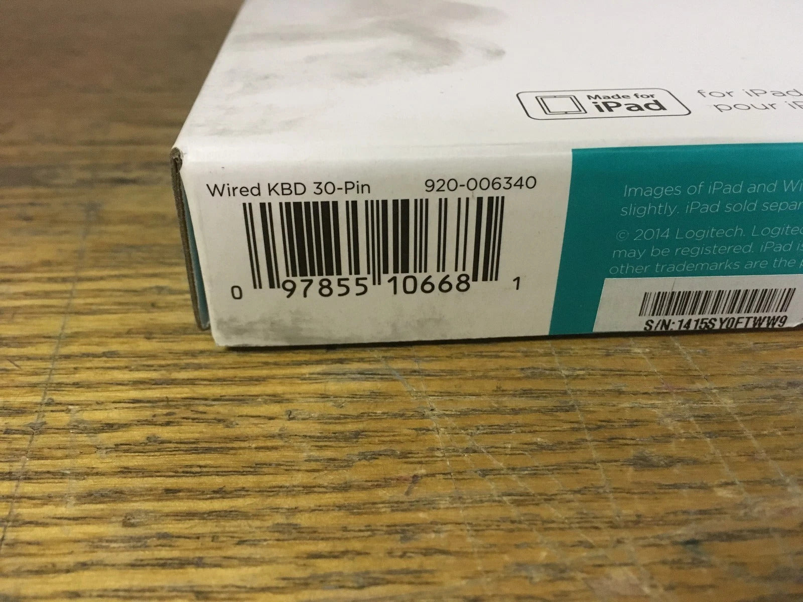 Logitech 920-006340 Wired Keyboard for iPad with 30-Pin Connector