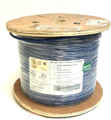 Southwire Tappan AL-1806C-2-2S-06-500 18AWG 7/0152 Bare Copper 2 Conductor Sh...